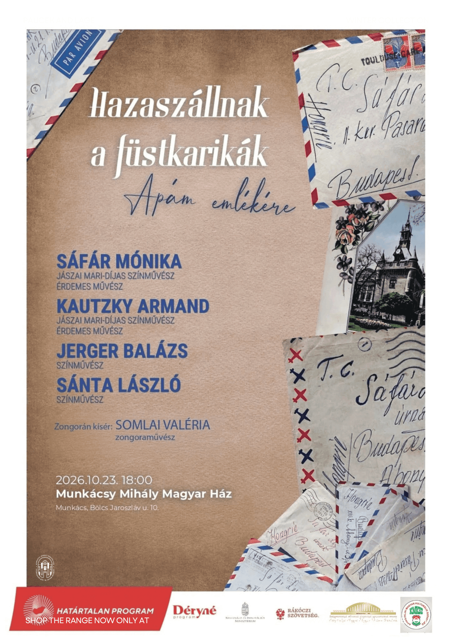 Hazaszállnak a füstkarikák c. zenés előadás